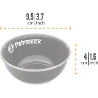 Petromax emaljeskåler 160 ml 2 stk BLACK