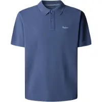 Pepe Jeans for man. PM5400087 Oscar blue polo shirt (M), Casual, Cotton, Short sleeve