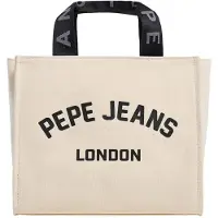 Pepe Jeans for woman. PL0300175 Trisha beige handbag (OSFA), White, Casual, Cotton