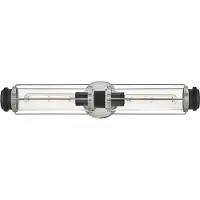 HINKLEY Masthead vegglampe til bad, krom, 2 lyskilder, høyde 61 cm, IP44