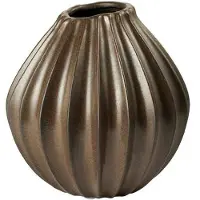 Fyrklövern Broste Copenhagen Wide vase 25 x 25 cm, Antique Brown