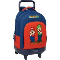 Safta Super Mario 33l 33x45x22 Cm Ryggsekk Med Hjul
