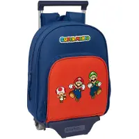 Safta Super Mario 10l 28x34x10 Cm Ryggsekk Med Hjul