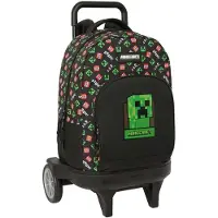Safta Minecraft 33l 33x45x22 Cm Ryggsekk Med Hjul