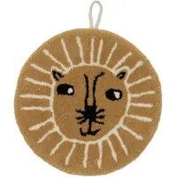 OYOY Veggdekorasjon - Ø28 cm - Løve - Caramel - - OneSize - Dekorasjon