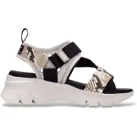 Hispanitas for woman. HV254007 Sandals Dakar grey (41), Leather, Black, 3 to 5 cm, Velcro, Casual, Taupe