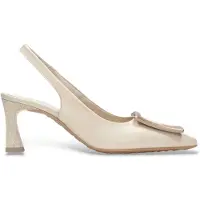Hispanitas for woman. HV264850 Giorgia beige shoes (37), Leather, 5 to 8 cm, None, Casual