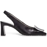 Hispanitas for woman. HV264762 Amapola black shoes (41), Leather, 5 to 8 cm, None, Casual, Party, Classic