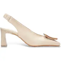 Hispanitas for woman. HV264762 Amapola beige shoes (36), Leather, 5 to 8 cm, None, Casual, Party, Classic