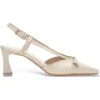 Hispanitas for woman. HV264678 Giorgia beige shoes (41), Leather, 5 to 8 cm, Buckle, Casual, Party