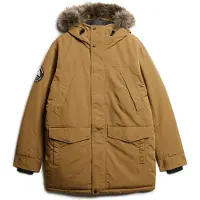 Superdry for man. M5011929A Everest brown synthetic fur parka (XXL), Casual, Polyester, Sustainable