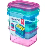 Sistema Matbokser - Matpakker - 3-pack - 400 ml - Multi - - OneSize - Matboks