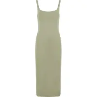 Urban Classics Basic Long Cotton Jersey Ermeløs Kjole