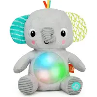Bright Starts Musikalsk Kosedyr - 21 cm - Hug-A-Bye Baby - Elefa - - OneSize - Aktivitetsleker