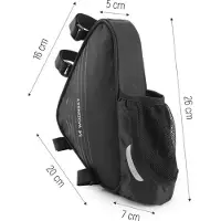 Wozinsky rammeveske 1,5 l svart (WBB23BK)