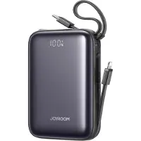 JOYROOM JR-PBF29 20000mAh 22.5W Powerbank with Double Cable - Black - 20000 mAh
