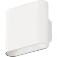 FH Lighting Oppladbar LED-vegglampe Magnetics, hvit, opp & ned, bredde 10 cm