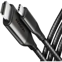 Axagon RVC-HI2MC - Video adapter - USB-C hann til HDMI hann - 1.8 m - svart - 4 K 60 Hz (4096 x 2160) støtte, aktiv omformer