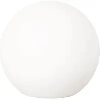 FH Lighting LED-solcellelampe Dabus, Ø 25 cm, kule, hvit, akryl