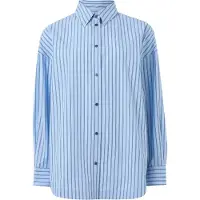 BOSS for woman. 50559241 Bostatta blue shirt (36), Casual, Cotton, Long sleeve