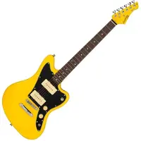 Northstar Tanglewood Pro NSP4GY Commander Electric Guitar Graffiti Yellow
