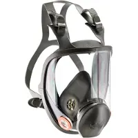 3M 6800M, Full ansiktsmaske åndedrettsvern, Atmosfæreleverende respirator, Konstruksjon, Food processing, Gas & oil, Generell produksjon, Industrielt vedlikehold, Marinen,..., Grå, Silikon, Termoplas