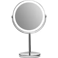 Gillian Jones Rechargeable Led Table-chrome-21.5 X 35 X 13.5 Cm Sminkespeil