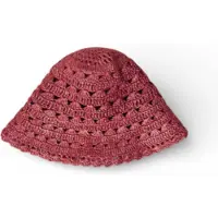 Twinset for woman. 261TO5420 Red crochet fisherman's style hat (OSFA), Casual, Viscose