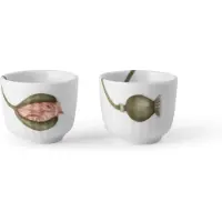 Kähler Hammershi Poppy Egg Cup-5 Cm-2 Pieces Eggplate