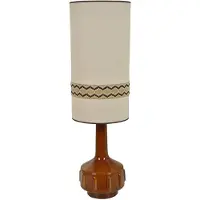 Market Set Gulvlampe Jimmy, brun/beige, kant, 121 cm