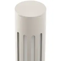 LINDBY LED-gatelampe Fjorya, høyde 60 cm, steingrå, IP65