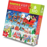 Crocodile Creek Visit Santa Claus Puslespill 100 Stykker
