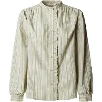 Pepe Jeans for woman. PL3051402 Blouse Aliya green shirt (S), Casual, Cotton, Classic, Long sleeve