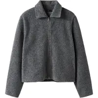 LMTD Overgangsjakke - Kort - NlfBaria - Dark Grey Melange - - 13-14 år (158-164) - Overgangsjakke
