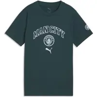 Puma Manchester City FtblCulture Tee Youth, Clothing, Green Terrain/Sea Glass, 9-10Y
