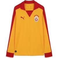 Puma Galatasaray SK T7 Long Sleeve Jersey Men, Clothing, Yellow Sizzle/Red, 3XL