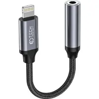 Tech-Protect Hodetelefonadapter / Lightning Adapter - 3,5 mm minijack Ultraboost svart