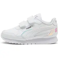Puma ST Runner v4 Holo Sneakers Kids, Shoes, White/Silver, 28.5