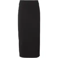 EA7 for woman. 7W000963_AF12484 Long skirt in black stretch knit (XS), Cotton, Classic