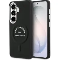 Karl Lagerfeld preget ring med RSG-logo MagSafe-etui for Samsung Galaxy S26+ - Svart