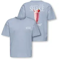 ONLY T-skjorte - Loose - Noos - CookHelen - Soft Chambray/M - - 7-8 år (122-128) - T-skjorte