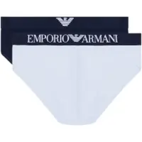 Emporio Armani for man. EM000251_AF18881 Set 2 Sear briefs white, navy (S), Homewear, Cotton