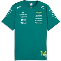 Puma X Aston Martin F1 Fernando Alonso Replica Kortarmet T-skjorte