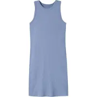 Name it Kjole - Rib - Noos - Slim - NkfNakal - Purple Inntrykk - - 12 år (152) - Kjole