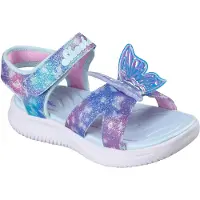 SKECHERS Sandaler m. Lys - Sløyfe Britisk - Blue/Multi - - 27 - Sandals