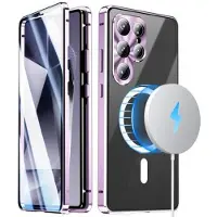 Mtp Products Samsung Galaxy S26 Ultra Magnetisk-deksel med skjermbeskytter i herdet glass - MagSafe-kompatibel - Lilla