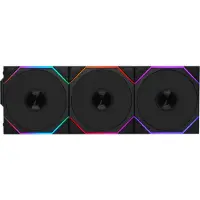 Lian Li UNI FAN TL Wireless Reverse 3-pack - Kabinettvifte - 120mm - Svart med RGB LED-lys - 33 dBA