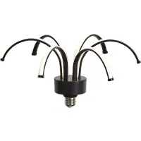 LUEDD E27 LED Dekolampe Sort 6W 450 lm 3000K