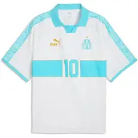 Puma Olympique de Marseille KING Retro Jersey Men, Football, White/Aqua, M
