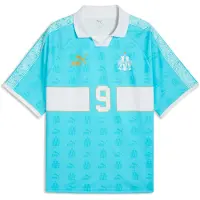 Puma Olympique de Marseille KING Retro Jersey Men, Football, Aqua/White, 3XL